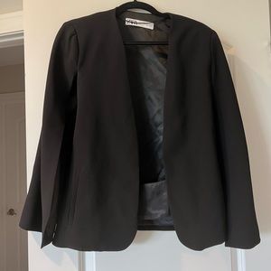 Zara Cape Jacket Blazer Black Large